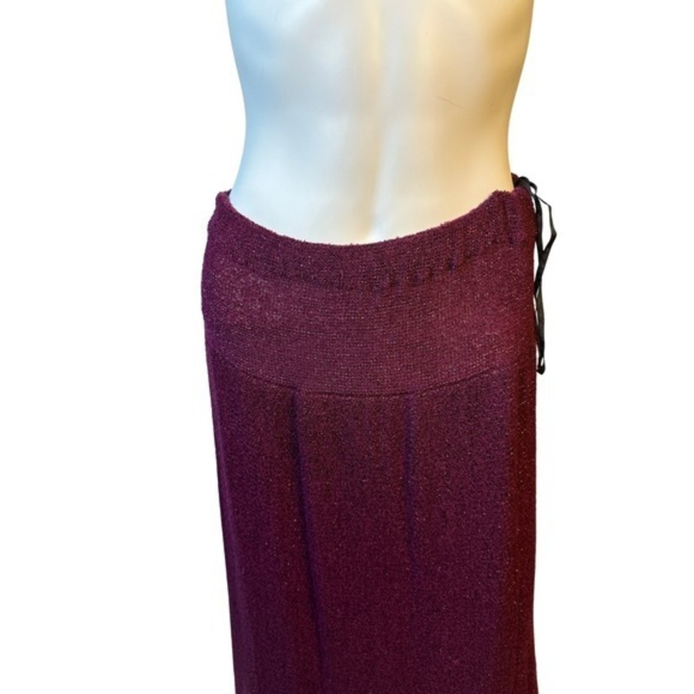 Vivian Chan Shaw Vintage Knit‎ Long Layer Skirt Dress Set Sparkle Ruffle Gown KC - Picture 9 of 9